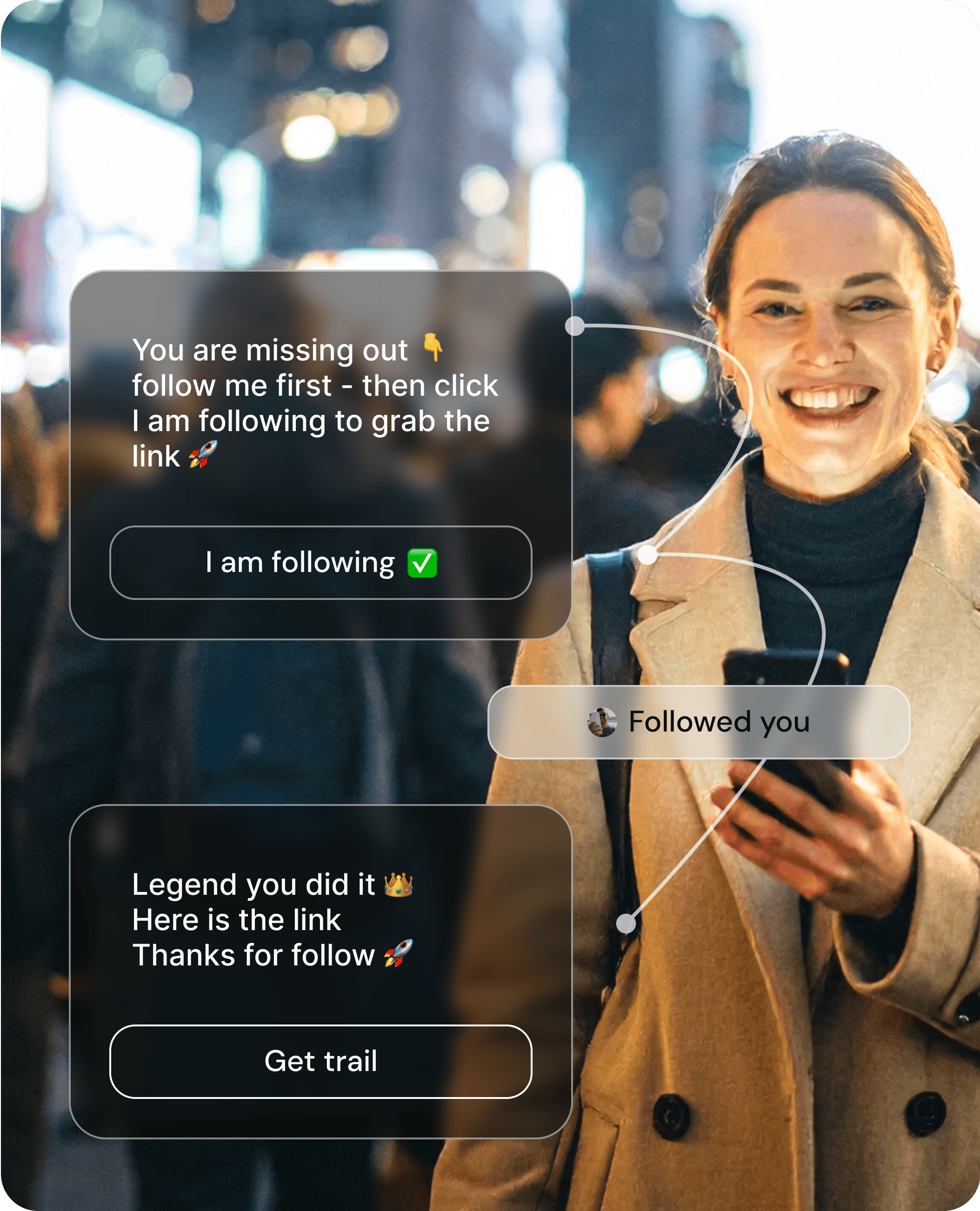 Follow-to-continue automation demo