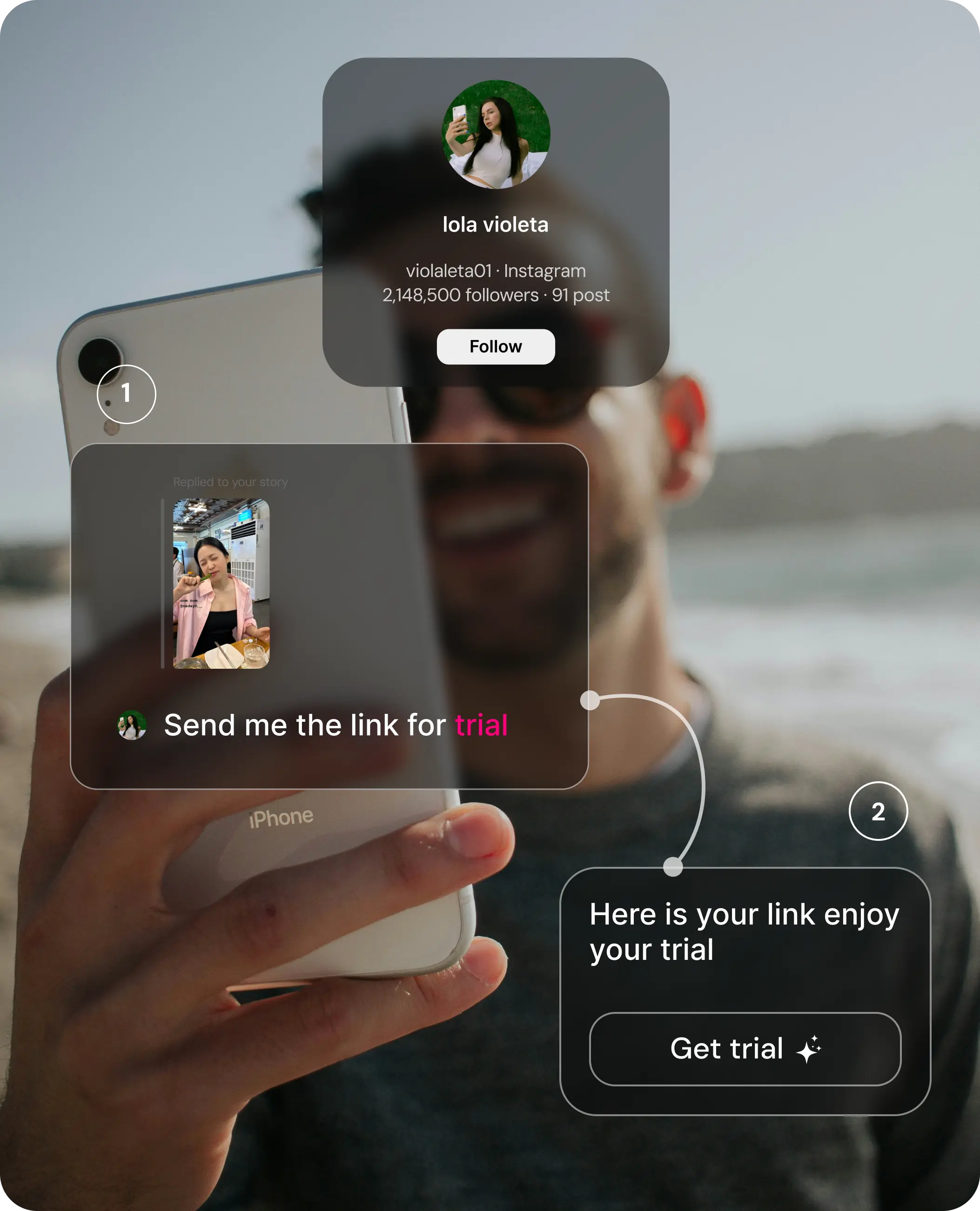 Story reply automation demo